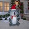6.5' Gemmy Airblown Inflatable Christmas Koala Bear Wearing Santa Hat 112182